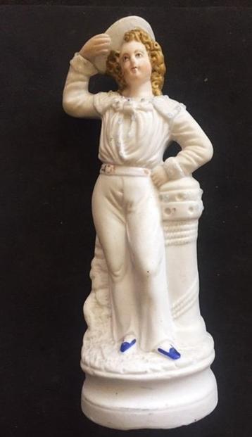 Staffordshire biscuit beeldje matroos ca 1900 beschikbaar voor biedingen