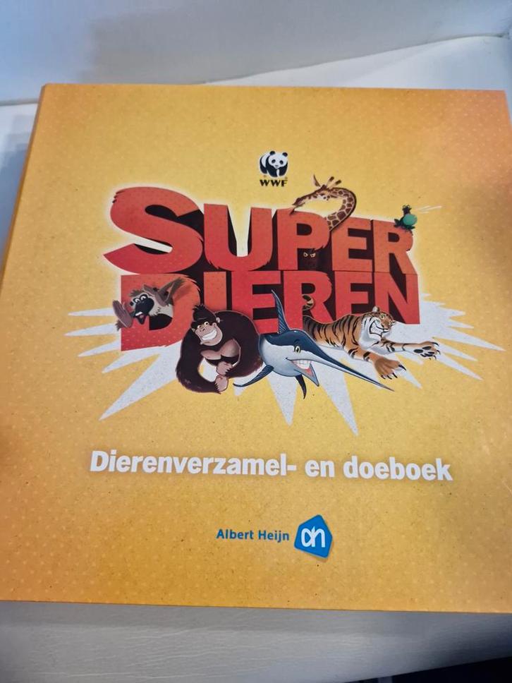 Partij Superdieren Dierenverzameling- en doeboek WWF AH, Verzamelen, Supermarktacties, Albert Heijn, Ophalen of Verzenden