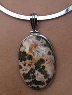 Schitterende 925 Zilveren Hanger Agaat Nieuw, Verzenden, Nieuw, Met edelsteen, Zilver