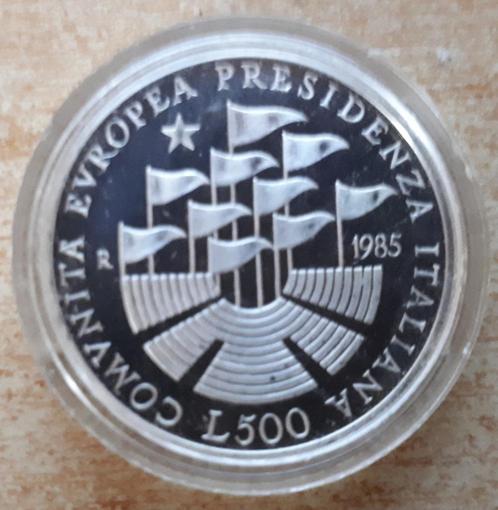 Italië, 500 Lire 1985 - zilver Proof, Postzegels en Munten, Munten | Europa | Niet-Euromunten, Losse munt, Italië, Zilver, Ophalen of Verzenden