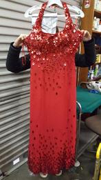 gala avondjurk rood, met glitters, Kleding | Dames, Ophalen of Verzenden