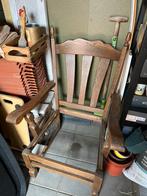 Gratis //Beschadigde Vintage Stoel - Opknapper of Onderdelen, Ophalen, Gebruikt, Bruin, Eén