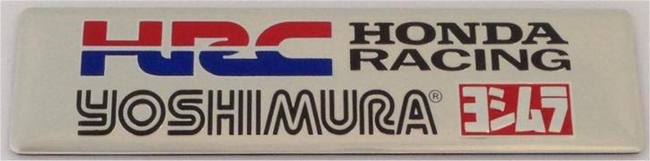 Yoshimura aluminium Uitlaatplaatje #10, Motoren, Accessoires | Stickers, Ophalen of Verzenden