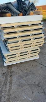 Sandwichpanelen dak 40mm antraciet grijs 350x100cm 20st, Doe-het-zelf en Verbouw, Isolatie en Afdichting, Ophalen, Hardschuim (Pir)