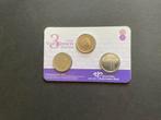 Drie kwartjes vorstinnen . In coincard, Postzegels en Munten, Munten | Nederland, Ophalen of Verzenden, Koningin Beatrix, 25 cent