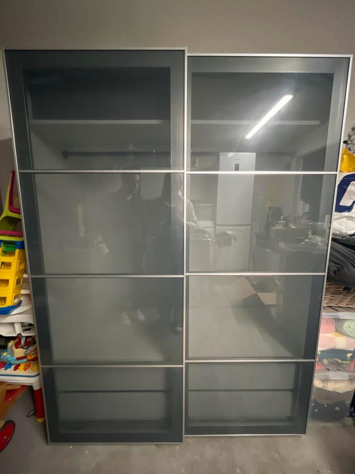 Ikea Pax Kast met Schuifdeuren, Huis en Inrichting, Kasten | Kledingkasten, Gebruikt, 200 cm of meer, 150 tot 200 cm, 50 tot 75 cm