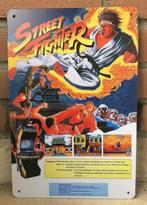 Street Fighter CAPCOM METALEN Wandbord arcade poster, Vechten, Verzenden, 1 speler, Nieuw