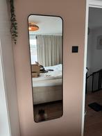 Spiegel zwarte metalen rand 40x130, Huis en Inrichting, Woonaccessoires | Spiegels, Ophalen, Minder dan 50 cm, Zo goed als nieuw