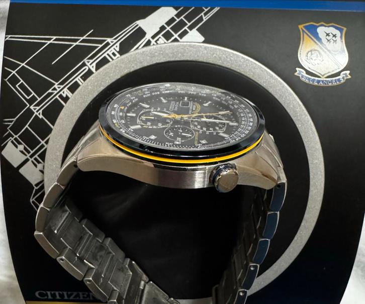 Citizen AT8020-54L Eco-Drive Blue Angels Horloge, Sieraden, Tassen en Uiterlijk, Horloges | Heren, Zo goed als nieuw, Polshorloge