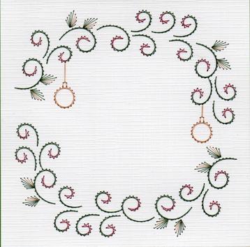 geborduurde oplegkaart nr 25 beschikbaar voor biedingen