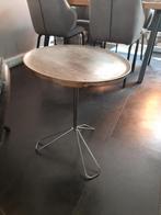 Klein rond houten (KOFFIE) tafeltje, Ophalen of Verzenden, Zo goed als nieuw