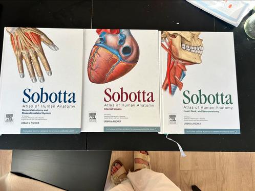 Drie delen Sobotta - Atlas of human Anatomy, Boeken, Wetenschap, Gelezen, Ophalen of Verzenden