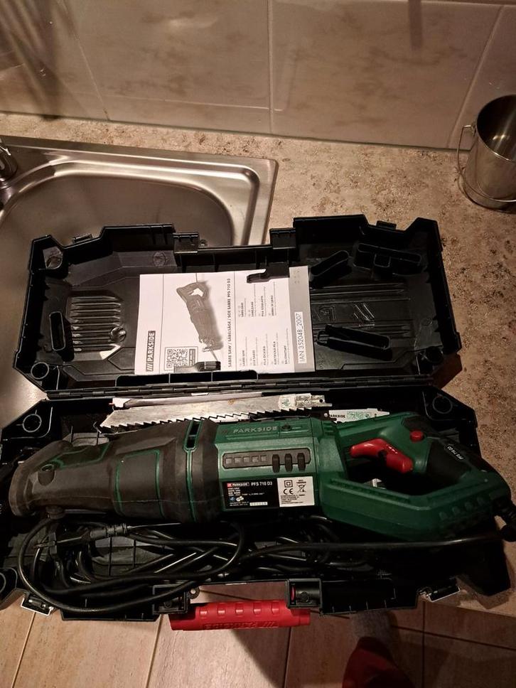 Parkside Recriprozaag, Doe-het-zelf en Verbouw, Gereedschap | Overige machines, Nieuw, Ophalen