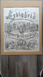 Antiek Prent - Beschadigd, Antiek en Kunst, Ophalen of Verzenden