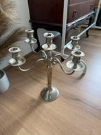 Vintage Kandelaar 5 armen 42cm hoogte, Antiek en Kunst, Ophalen, Zilver