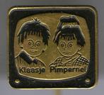 Klaasje & Pimpernel zwart op koper strip speldje ( S_038 ), Verzamelen, Speldjes, Pins en Buttons, Verzenden, Nieuw, Figuurtje