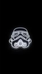 Star Wars storm trooper neon led decoratie nieuw, Nieuw, Beeldje of Buste, Ophalen of Verzenden