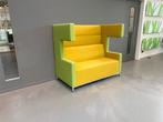 2 x Akoestische treinbank Ahrend Loungescape - groen/geel, Huis en Inrichting, Ophalen, Gebruikt
