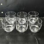 set van 6 glazen 10 bij 10 cm, Glas of Glazen, Ophalen of Verzenden, Effen, Glas