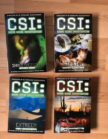 CSI boeken Shocktherapie, Gifstof, Extreem en Bloedspoor beschikbaar voor biedingen