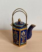 Vintage Chinese MINIATUUR Cloisonné Emaille Koper Ketel 4 cm, Antiek en Kunst, Ophalen of Verzenden