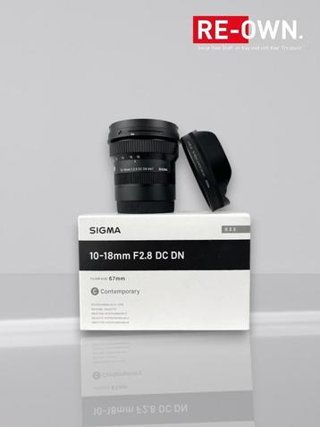 Sigma 10-18mm F/2.8 DC DN For Sony E Mount (topstaat + doos) beschikbaar voor biedingen