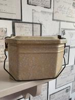 Antieke emaille lunchbox, Antiek en Kunst, Ophalen of Verzenden