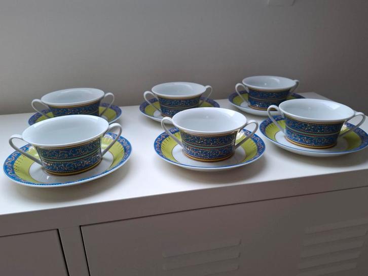6 soepkommen Rosenthal KUSUMAM porselein puntgaaf, Huis en Inrichting, Keuken | Servies, Zo goed als nieuw, Kom(men), Overige stijlen