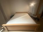 Bed inclusief matras, Ophalen, Bruin, Tweepersoons, Zo goed als nieuw