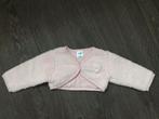 Meisjes vestje / vest / bolero fluffy roze Dirkje mt 74, Dirkje, Ophalen of Verzenden, Zo goed als nieuw, Truitje of Vestje