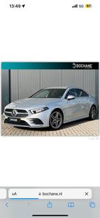 Mercedes-Benz A-Klasse A 200 sedan A35 uitgevoerd 2019 Grijs, Auto's, Mercedes-Benz, Zwart, 4 cilinders, 163 pk, Origineel Nederlands