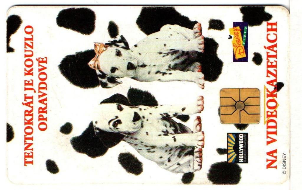 Dalmatiërs disney Czech Rep. chipkaart, Verzamelen, Telefoonkaarten, Ophalen of Verzenden