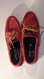 Sperry schoen top sider full washable maat 6.5 rood leer., Schoenen met lage hakken, Ophalen of Verzenden, Gedragen, Rood
