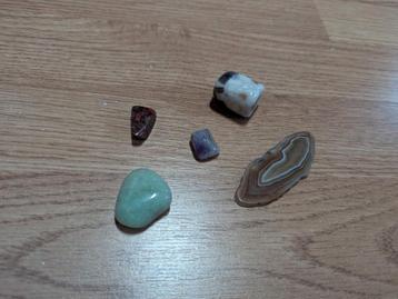 Diverse natuurstenen/edelstenen - 5 stuks beschikbaar voor biedingen