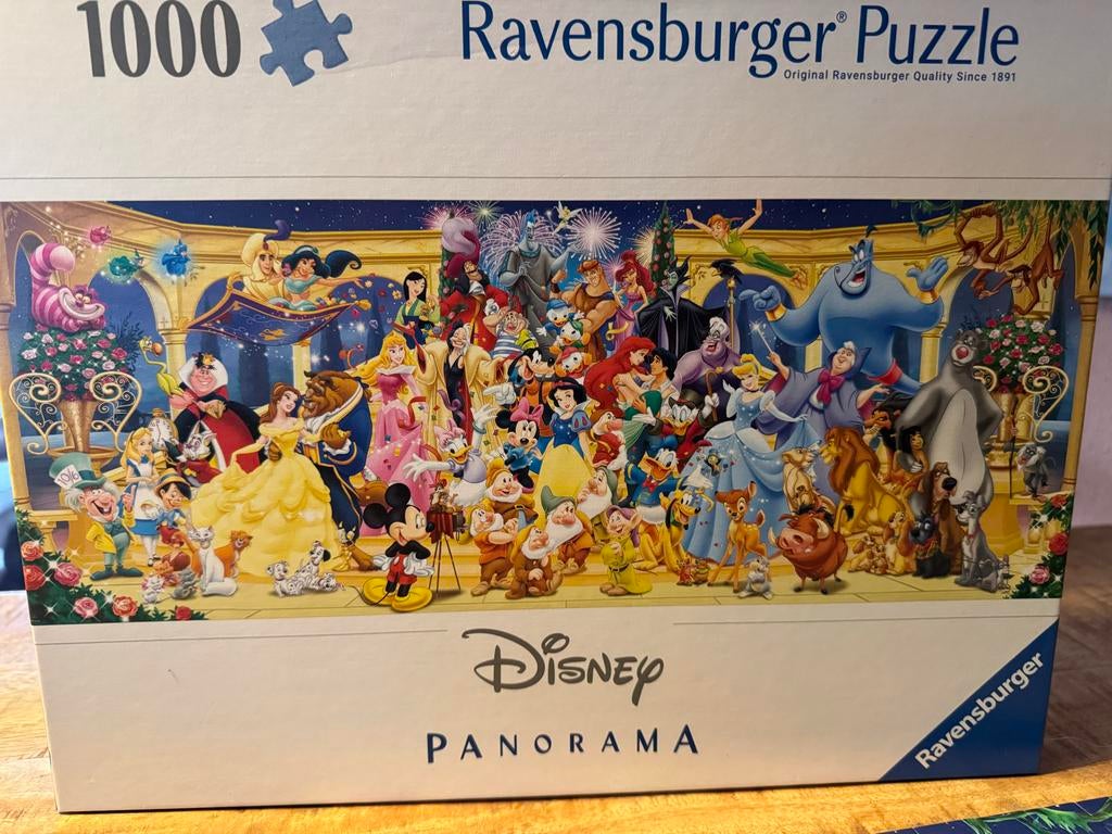 Disney Ravensburger Panorama Puzzel 1000 Stukjes, Ophalen, 500 t/m 1500 stukjes, Zo goed als nieuw, Legpuzzel