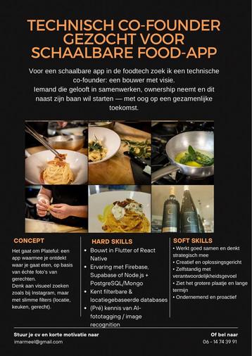 Technisch Co-founder gezocht voor internationale app beschikbaar voor biedingen
