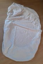 FLANELLEN HOESLAKEN 1 PERSOONS ECRU, Eenpersoons, Ophalen of Verzenden, Zo goed als nieuw, Wit