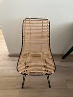 Kave Home Tishana eetstoel eetstoelen bamboe rotan zwart, Huis en Inrichting, Stoelen, Ophalen, Zo goed als nieuw, Zwart, Twee