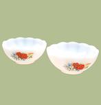 Set van 2 vintage Arcopal compote schaaltjes, Huis en Inrichting, Keuken | Servies, Ophalen of Verzenden, Overige stijlen, Glas
