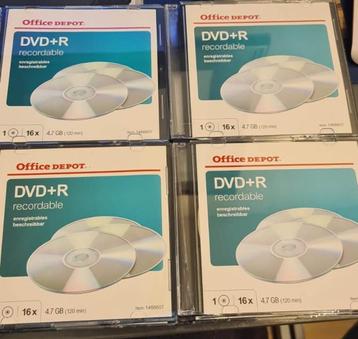 ruim 40 nieuwe DVD+R recordable 4.7 GB - 120 Min beschikbaar voor biedingen