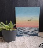 Waar de zon het water raakt, schilderij, Antiek en Kunst, Ophalen of Verzenden