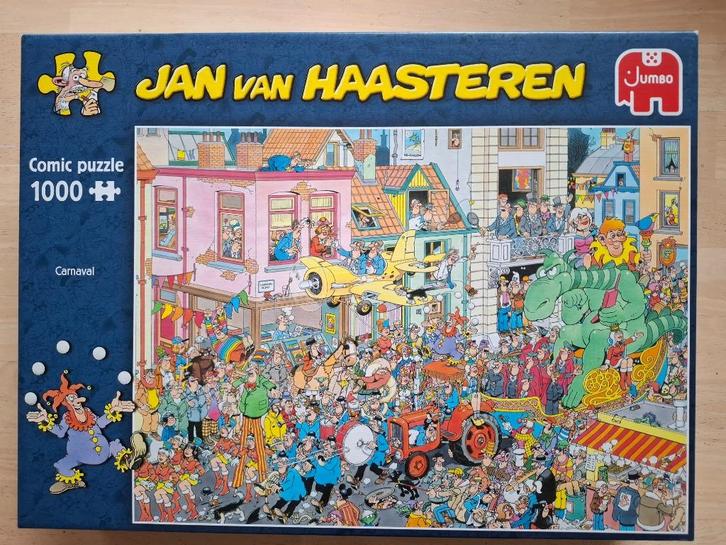 Jan van Haasteren - Carnaval (1000 stukjes), Hobby en Vrije tijd, Denksport en Puzzels, Zo goed als nieuw, Legpuzzel, 500 t/m 1500 stukjes