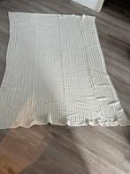 Gebreide deken creme met mooi patroon, Huis en Inrichting, Woonaccessoires | Plaids en Woondekens, Ophalen of Verzenden, Zo goed als nieuw