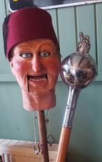 Vintage tambour maître stok met leeuw on top, Ophalen