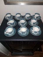 10 vintage Royal Tudor Ware kop en schotels - puntgaaf, Antiek en Kunst, Antiek | Servies los, Ophalen of Verzenden