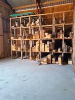 Stellingen vol hout balken planken, Doe-het-zelf en Verbouw, Hout en Planken, Gebruikt, Ophalen of Verzenden, Balk, Vuren
