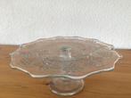 Vintage taartplateau, Antiek en Kunst, Antiek | Glas en Kristal, Ophalen of Verzenden