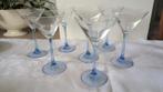 Martini Cocktail Luminarc Franse glazen op blauwe voet, Ophalen of Verzenden, Zo goed als nieuw, Overige typen