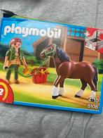 Playmobil Paard en Verzorgster Set, Ophalen of Verzenden, Zo goed als nieuw, Complete set