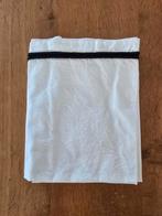 Wieglaken wit met zwarte bies 100% katoen, Jongetje of Meisje, Wit, Overige typen, Ophalen of Verzenden